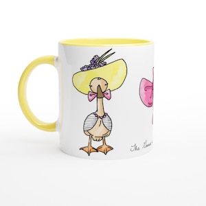Taza de cerámica linda del pato 11oz