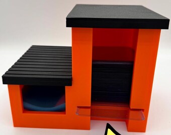 Dispensador de fundas de carga superior, estación de apertura de paquetes, organizador de escritorio para coleccionistas de tarjetas, impreso en 3D