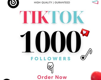 1000 TikTok Followers, 1K TikTok Followers, TikTok Viral Growth Fast, Guaranteed Followers