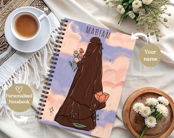 Custom Notebook For Muslim Niqabi Journal Gift For Muslimah Cute Islamic Custom Bulletjournal Personalized Notebook Gift For Bestfriend