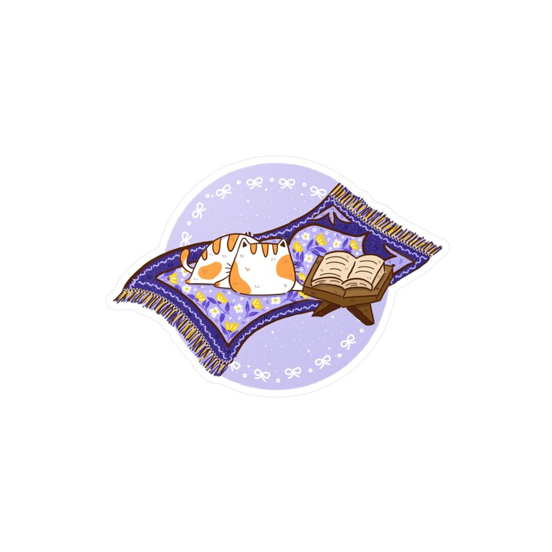 Cat Salah Mat Sticker Islamic Stickers For Ramadan Eid Gifts For Friend Sticker For Planner Journaling Muslimah Stickers image 4