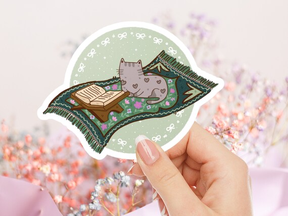 Cat Sticker Salah Islamic Stickers for Laptop Salah Prayer Islamic Art Ramadan Gift Salah Mat Rug Salah Gift