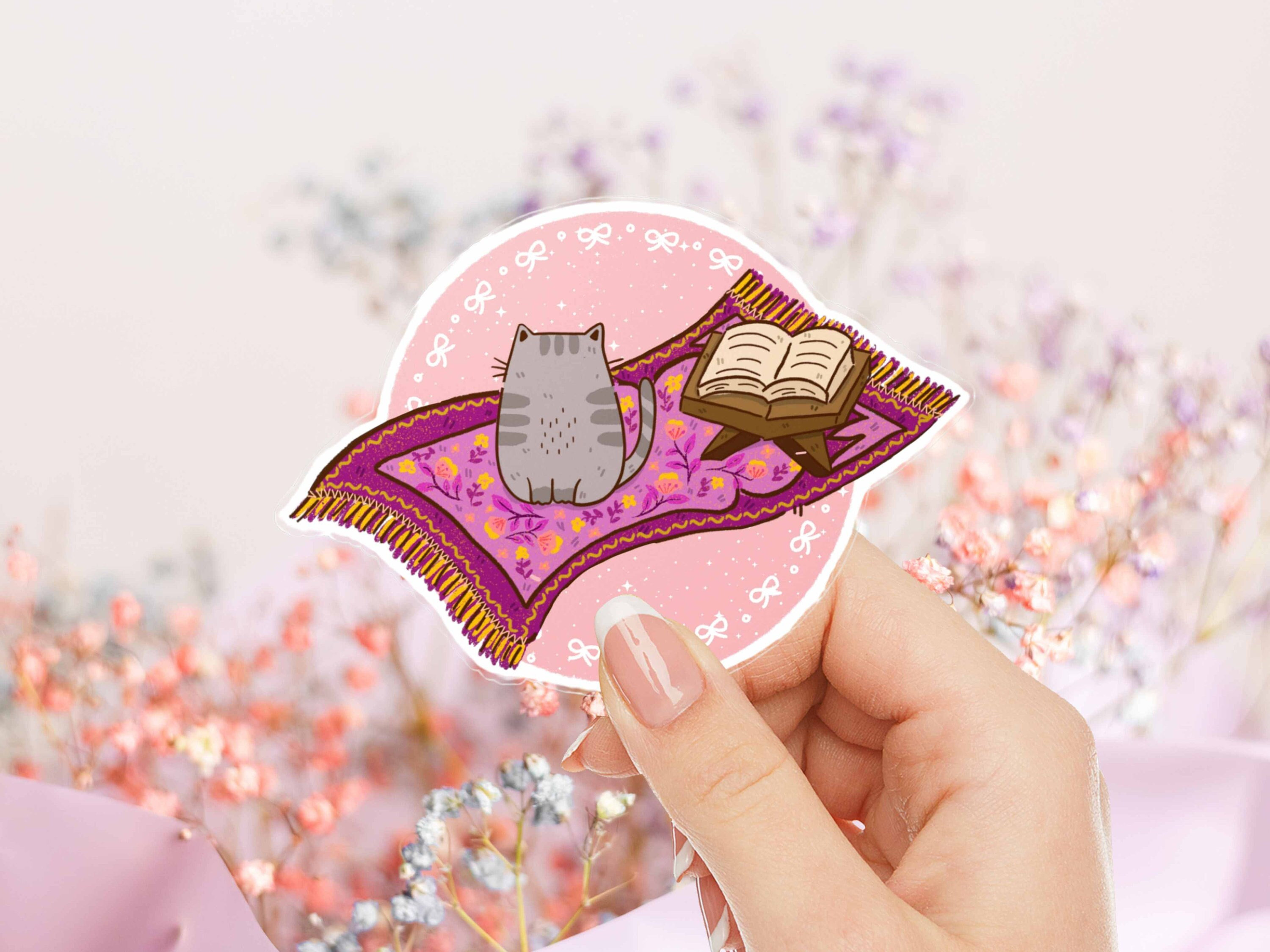 Katzen Aufkleber Salah Mat Gebetsmatte Islamische Aufkleber für Ramadan Eid Geschenke für Freund Aufkleber für Planer Journaling Muslimah Aufkleber Bild 1
