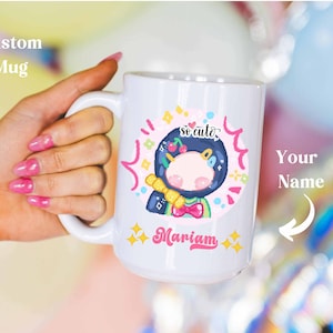 Custom Kawaii Mug Hijabi Mug Muslimah Gift For Eid Tea Mug Gift For Friends Faceless Cartoon Characters Personalized Mug For Muslim Kids