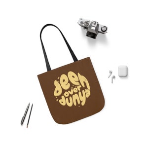 Deen Over Dunya Canvas Tote Bag For Muslim Gift For Ramadan Mubarak Hijabi Tote Bag For Eid Muslimah Tote Bag Islamic Art