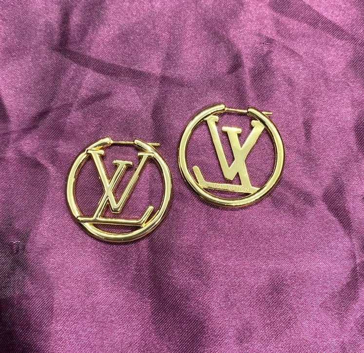 Louis Vuitton Louise Hoop Earrings  Rent Louis Vuitton jewelry for  $55/month