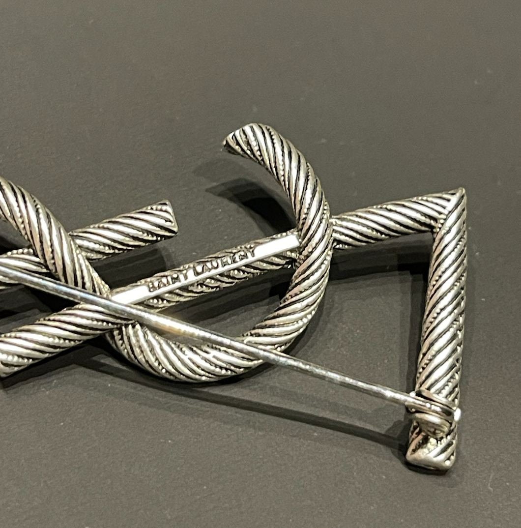 YSL Brooch Silver and Gold ALC1013 – Luxury Promise