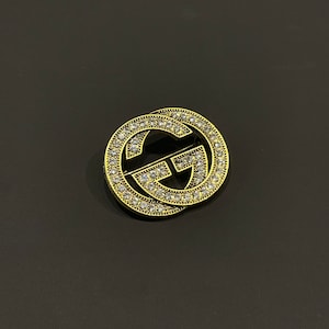Vintage Gucci Gemstones Stuning Gold Brooch