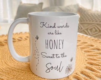 Kind Words Mug | Cute Coffee Mug | Bible Verse Mug | Scripture Coffee Mug | Christian gift