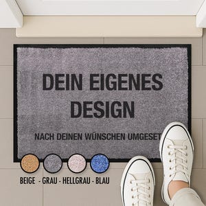 Fußmatte Personalisierbar mit eigenem Motiv & Design | Individuelle Türmatte personalisiert | Teppich mit Logo gestalten | Wunschmotiv