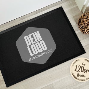 Fußmatte mit Logo | Türmatte mit eigenem Logo | personalisierte Fußmatte | Firmenlogo | Fußmatte selbst gestalten | Geschenk personalisiert