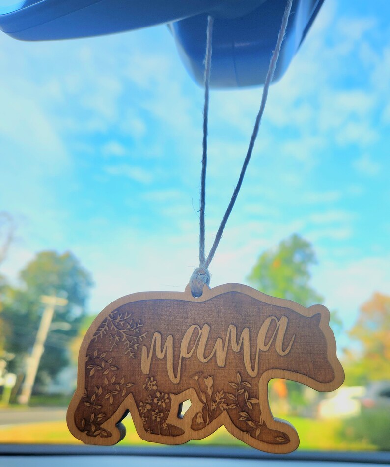 Custom Engraved Wood Car Air Freshener Etsy