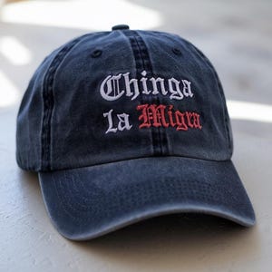 Embroidered Chinga La Migra Hat, Chinga La Migra Cap, Abolish Ice Political Hat DACA Hat Liberal Hat Immigrant Rights Hat Social Justice Hat