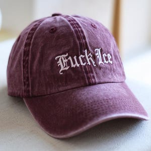 Embroidered Abolish Ice Chinga La Migra Hat