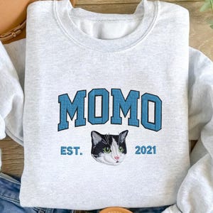 Embroidered Personalized Pet Sweatshirt, Personalized Dog Hoodie, Embroidered Pet Memorial Crewneck, Pet Lovers Gift, Gift For Teacher
