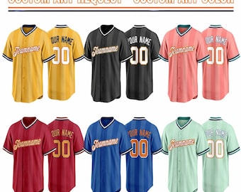 Maillot de baseball personnalisé avec numéro d'équipe, Maillot de baseball personnalisé pour équipe, Maillot familial de baseball uniforme de sport