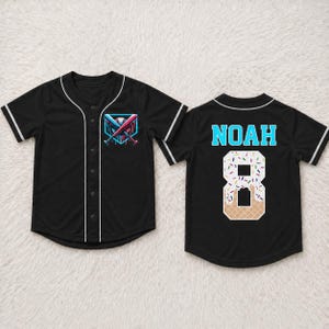 Personalized Baseball Drip Shirt, Custom Name Number Boy Birthday Baseball Jersey, Kids Toddler Ice Cream Drip Jersey, Baseball Team Party