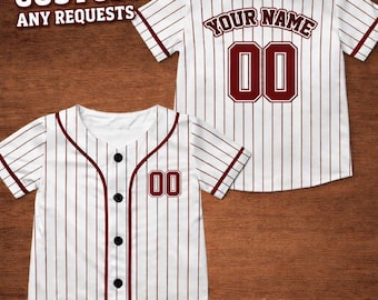Maillot de baseball personnalisé pour enfant, Maillot de baseball personnalisé, Maillot de baseball pour premier anniversaire, Maillot de baseball pour tout-petit, Maillot de baseball d'anniversaire