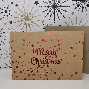 Kartka świąteczna, kartka, Boże Narodzenie, gwiazda, nieżynka, płatek śniegu, Mikołaj, sanie, renifer, Rudolf, choinka, Joyeux Noël, 3D