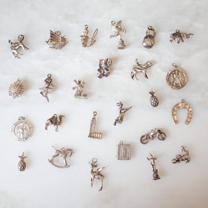 Sterling Silver Charms - Etsy