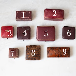 Antique Jewelry Display Boxes ｜Vintage Clamshell Ring Presentation Box