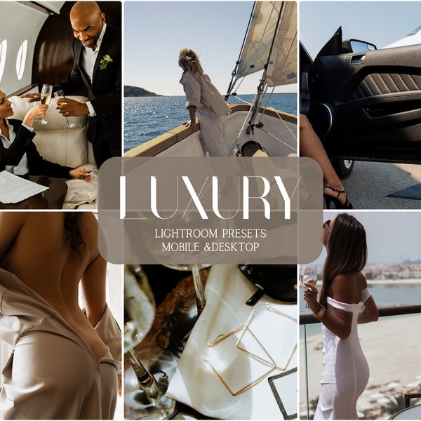 10 LUXURY LIGHTROOM PRESETS, Mobile presets, Aesthetic Influencer Presets, Moody Presets, Luxury Preset, Instagram Filter, Influencer Filter