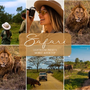 10 LIGHTROOM presets, Safari presets, Lightroom Mobile and Desktop presets, Africa Outdoor presets, Instagram Travel Blogger Presets