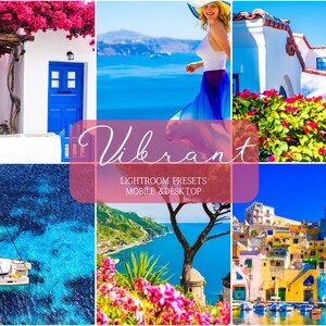 10 LIGHTROOM presets, Vibrant presets, Summer presets, Mobile presets, Color presets, Influencer presets, Instagram filter, Desktop presets