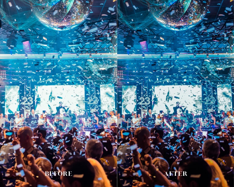 10 LIGHTROOM Presets, Preset, Club Scene Lighting, Party