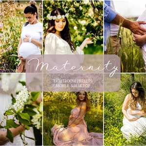10 MATERNITY LIGHTROOM presets, Presets for Pregnancy, Mobile preset, Desktop presets, Mommy presets, Family preset, Newborn presets, Filter
