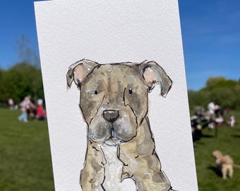 Boceto mensual: solo 10 plazas, edición limitada de bocetos de mascotas a partir de tu foto tamaño A6.