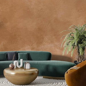 Brown Abstract Wallpaper, Brown Concrete Wallpaper, Modern Wallpaper, Modern Peel Stick Wall Mural