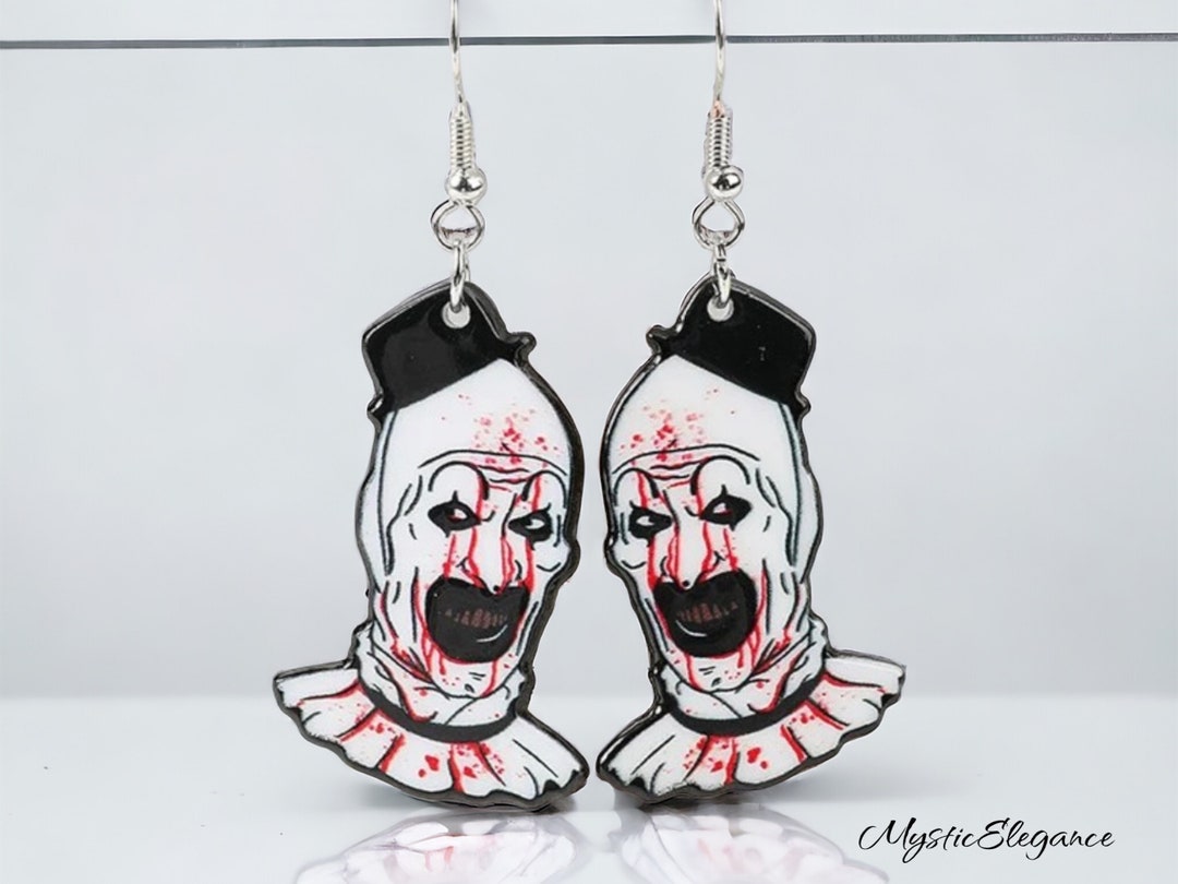 JEYORZY Halloween Messer Ohrringe - Gruselige Blutige Ohrringe Für Cosplay & Party | Horror Accessoires