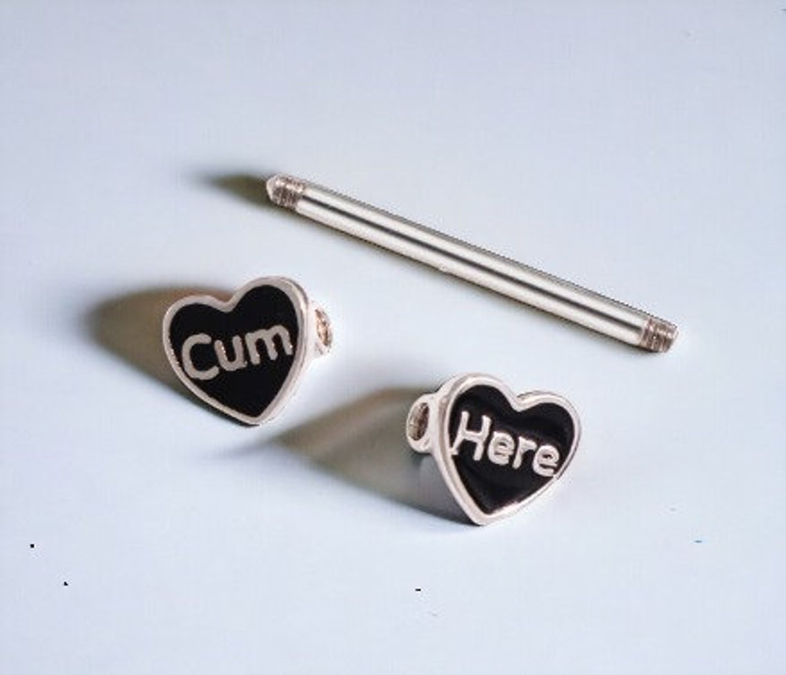 Nipple Piercing Heart 14g Body Piercing Nipple Hoop Heart Cum Hear Boho
