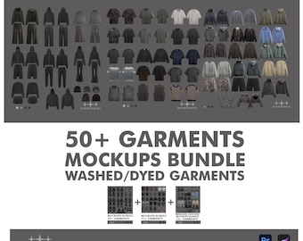 Streetwear Mockups Pack: 50+ Clothing Brand Fashion Design Tool