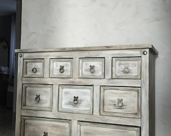 Credenza con cassetti, stile invecchiato, stile vintage, shabby chic