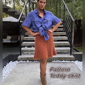 Elegant Knit Skirt Pattern PDF Knitting Pattern for DIY Fashion | Midi & Maxi Options Beginner Knitting Skirt Tutorial