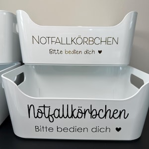 Nooddoossticker bruiloft – noodmandsticker – help jezelf – toiletmandlabel – vinylsticker DIY Bruiloft