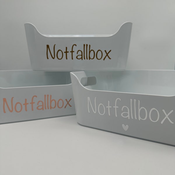 Notfallbox Aufkleber Hochzeit für Gäste und Brautpaar, Notfallkörbchen Hochzeit Schild, Notfallkiste, Gadget Hochzeit Männer Frauen