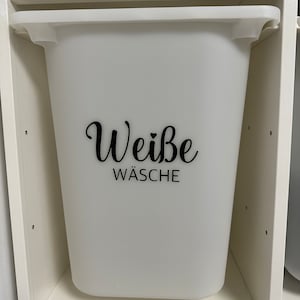 personalisierte Wäscheaufkleber aus Vinyl, beschriftete Aufkleber für Wäschesortiersystem und Wäscheaufbewahrung im Hauswirtschaftsraum Bild 7