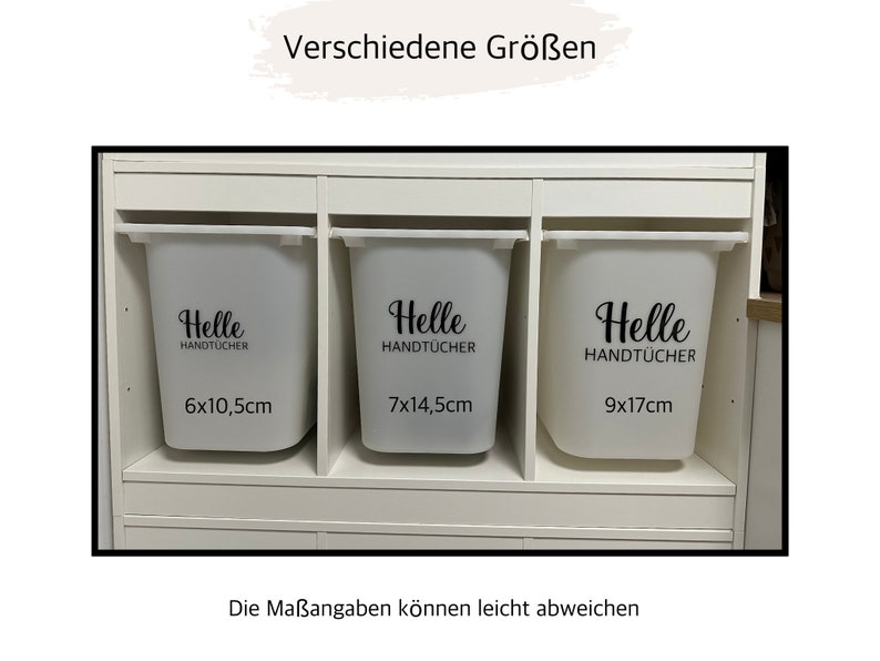 personalisierte Wäscheaufkleber aus Vinyl, beschriftete Aufkleber für Wäschesortiersystem und Wäscheaufbewahrung im Hauswirtschaftsraum Bild 6