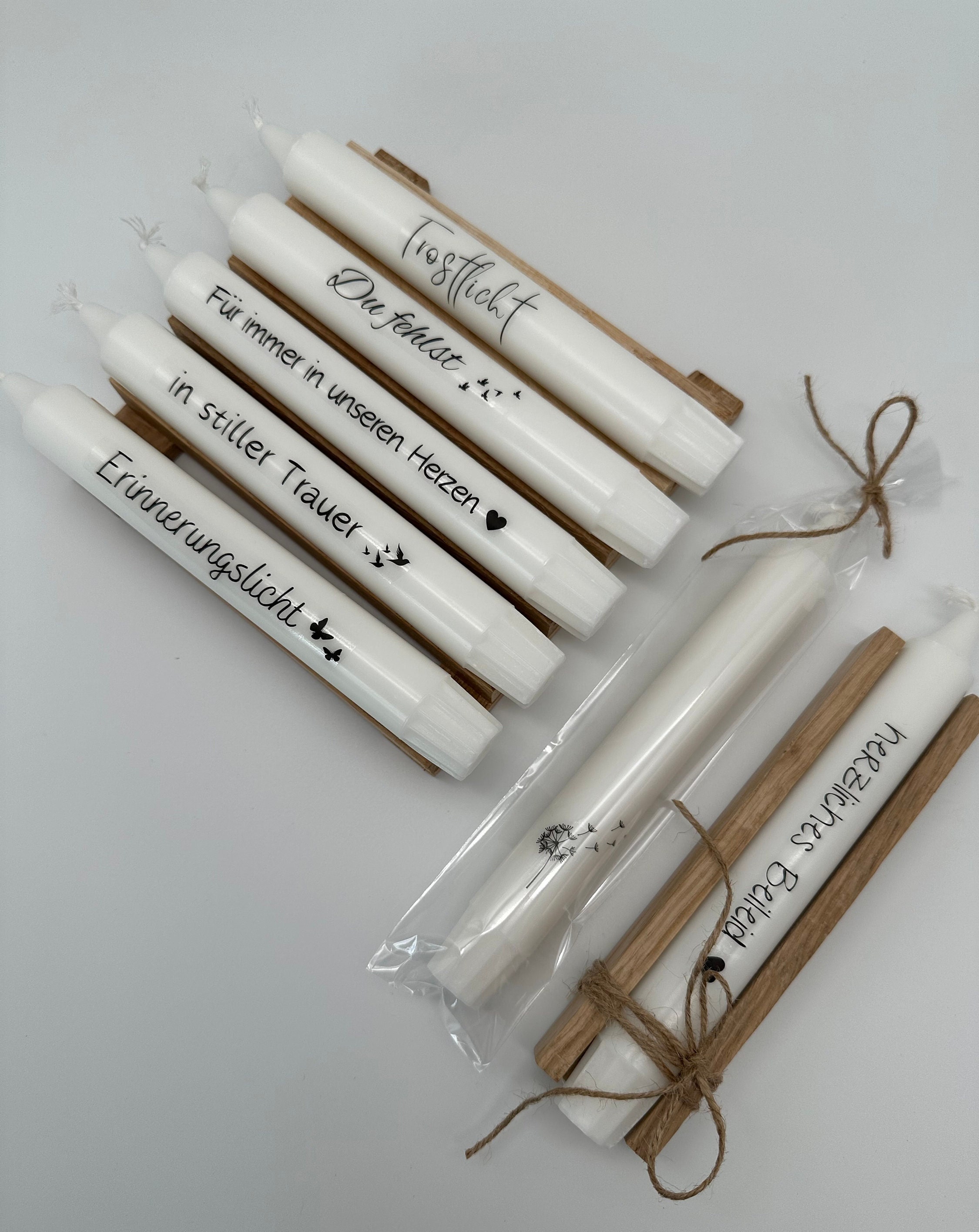 Modern mourning candle – candle commemoration – candle memory – farewell gift – condolence comfort – silent sympathy – minimalist candle