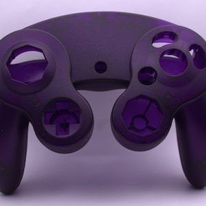 Crystal Dark Purple Gamecube Controller Shell