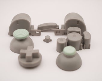Greenish Gray Gamecube Button Set