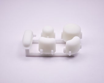 3D Printed Bald Gamecube Controller Button Set