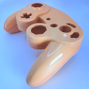 Hand-Dyed Light Orange GameCube Controller Shell