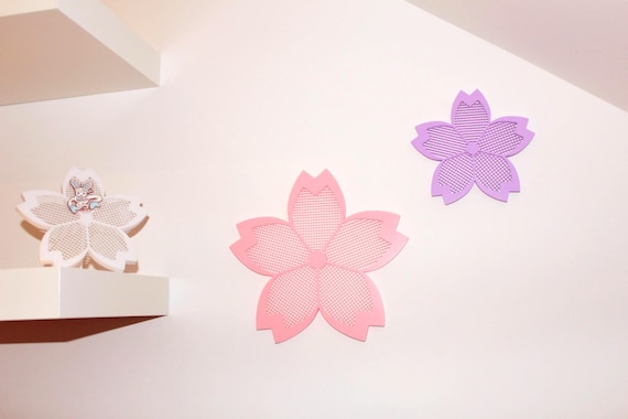 Sakura Flower Enamel Pin Display