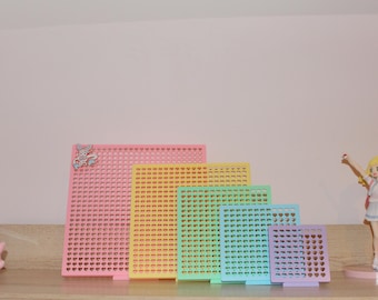 Hearts enamel pin board display | for Desktop and walls
