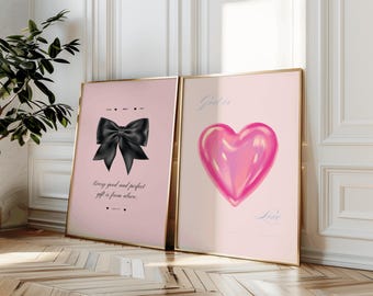 Pink Christian bible verse Wall Art set of 2 bundles Bible Verse Wall Decor for Teen Girl Christian Quote Print Bible Verse Poster for Dorm