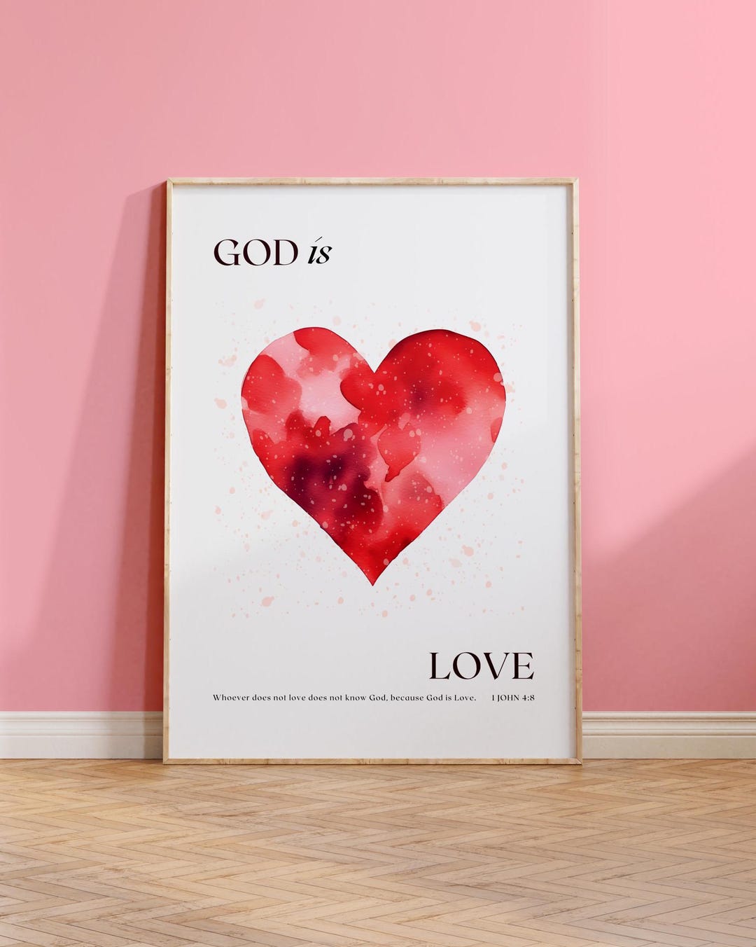 CHRISTIAN TEEN Wall Art Minimalist Simple Love Christian Wall Decor ...